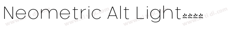 Neometric Alt Light字体转换